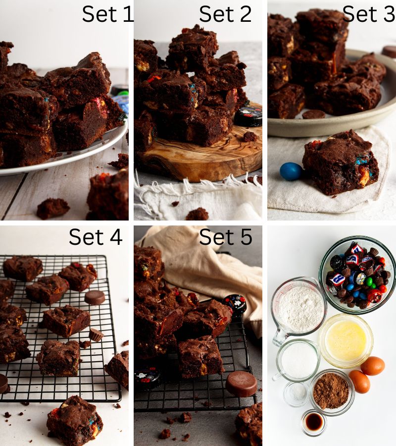 Leftover Candy Brownies Set 2