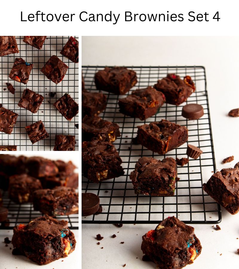 Leftover Candy Brownies Set 4