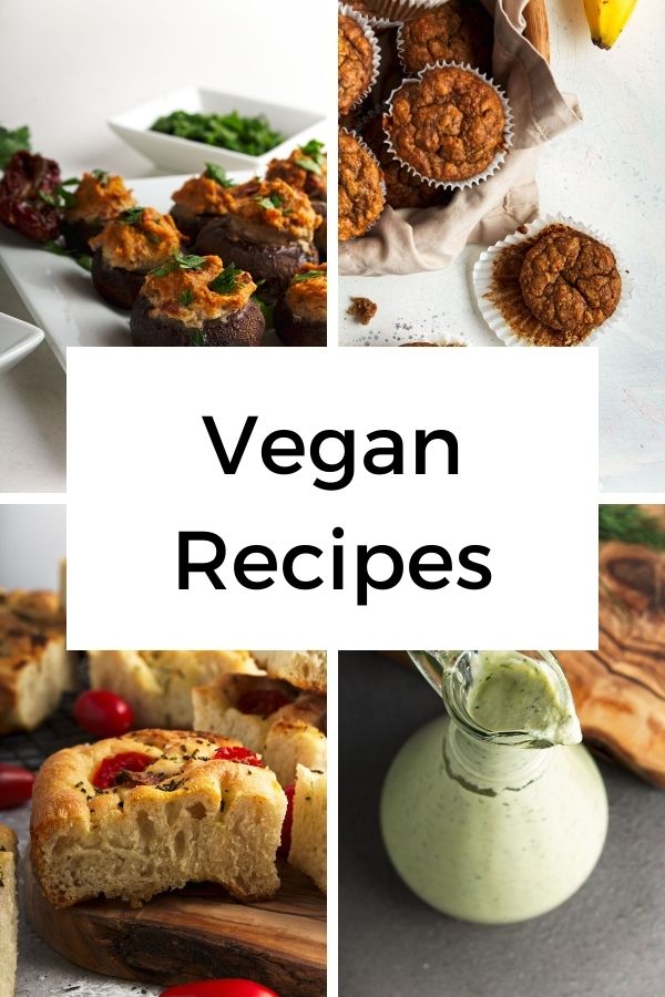 Vegan recipes category link