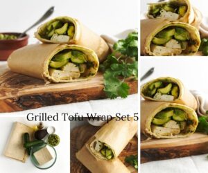 Grilled Tofu and Zucchini Wrap - Set 5