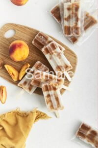 Vegan Peaches and Cream Popsicles - Set 3