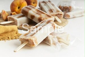 Vegan Peaches and Cream Popsicles - Set 3