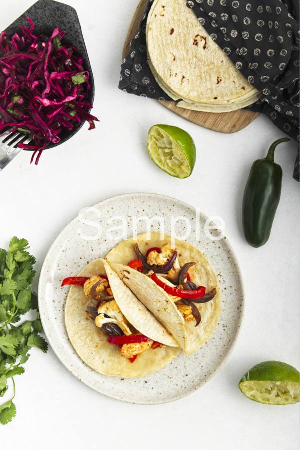 Roasted Cauliflower Tacos - Set 4