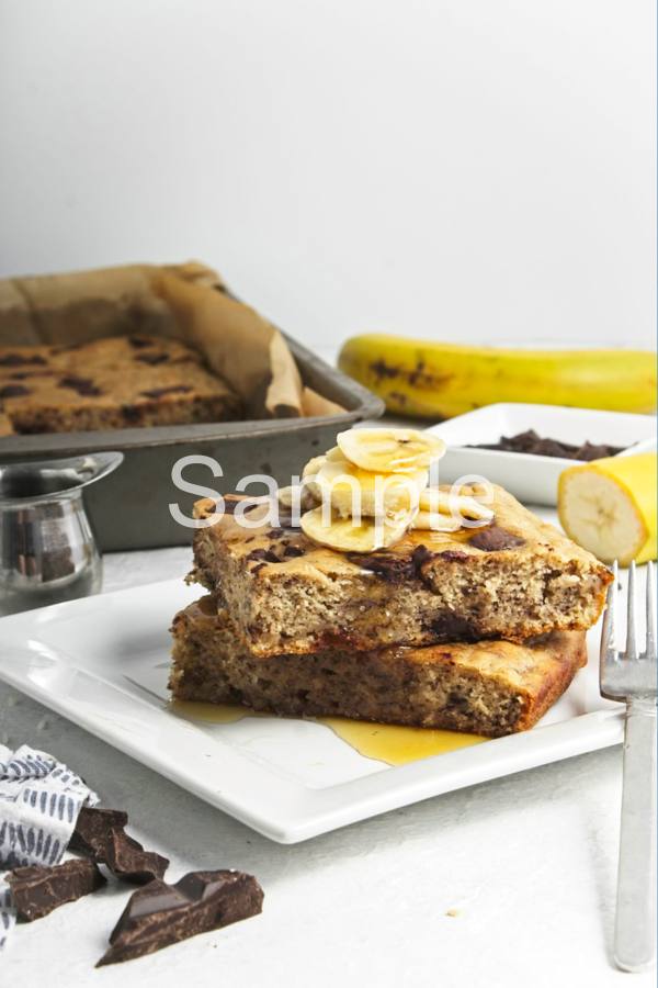 Vegan Baked Banana Pancakes - Set 5