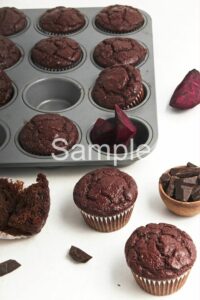 Vegan Chocolate Beet Muffins - Set 4