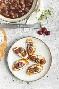 Roasted Grape Crostini - Set 5