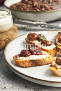 Roasted Grape Crostini - Set 5