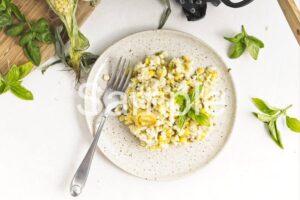 Sweet Corn and Leek Risotto - Set 5