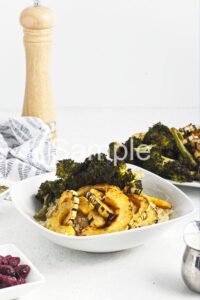 Roasted Broccoli and Delicata Quinoa Bowl - Set 1