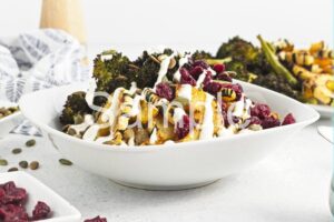 Roasted Broccoli and Delicata Quinoa Bowl - Set 1