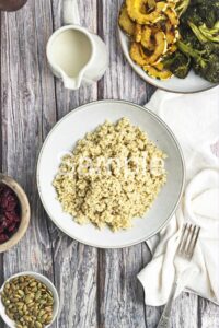 Roasted Broccoli and Delicata Quinoa Bowl - Set 3