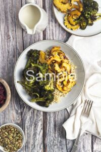 Roasted Broccoli and Delicata Quinoa Bowl - Set 3