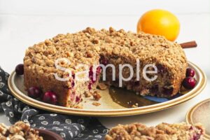 Vegan Cranberry Walnut Coffee Cake - Set 3