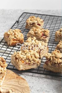 Vegan Gluten Free Pear Crumble Bars - Set 5