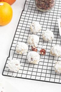 Vegan Pumpkin Pecan Wedding Cookies (aka polvorones)  - Set 1