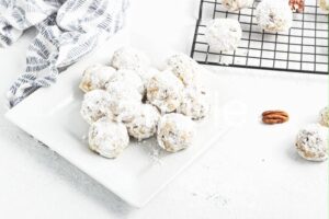 Vegan Pumpkin Pecan Wedding Cookies (aka polvorones)  - Set 1