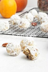 Vegan Pumpkin Pecan Wedding Cookies (aka polvorones)  - Set 1