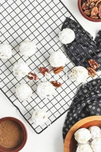 Vegan Pumpkin Pecan Wedding Cookies (aka polvorones)  - Set 2