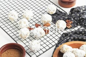 Vegan Pumpkin Pecan Wedding Cookies (aka polvorones)  - Set 2