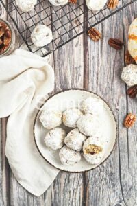 Vegan Pumpkin Pecan Wedding Cookies (aka polvorones)  - Set 3