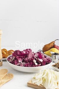 Radicchio Salad with Caramelized Pears - Set 1