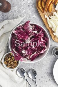 Radicchio Salad with Caramelized Pears - Set 2