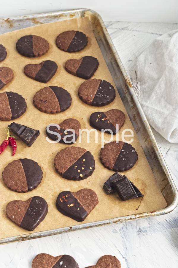 Spiced Vegan Chocolate Cookies - Set 4