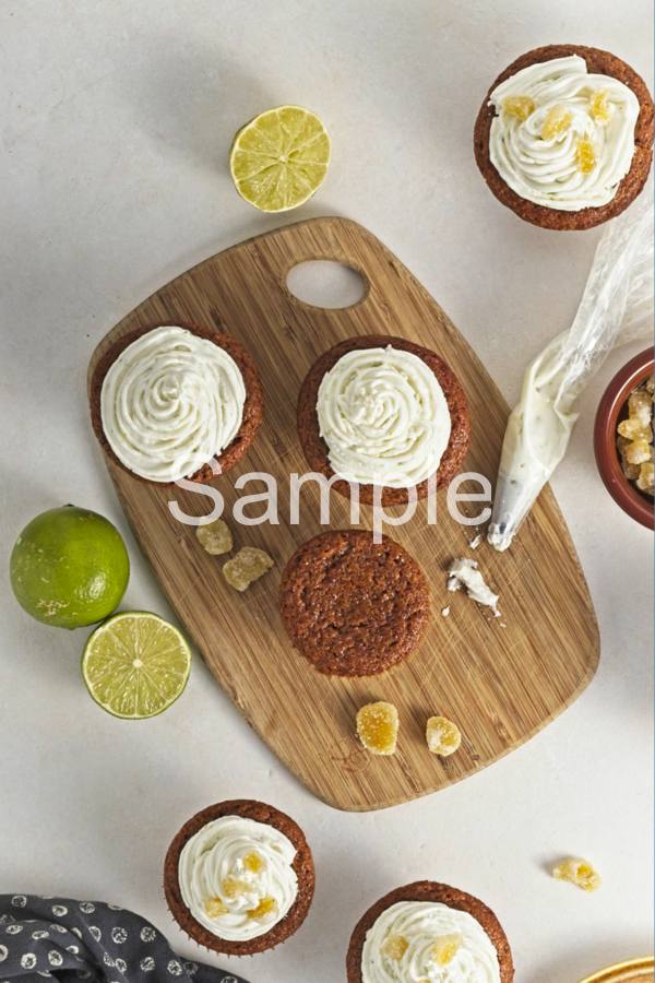Vegan Ginger Lime Cupcakes - Set 4