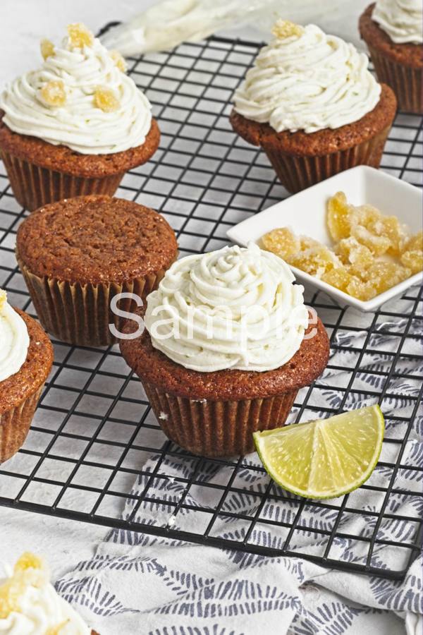 Vegan Ginger Lime Cupcakes - Set 5