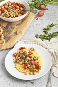 Marinated Chickpeas and Tomatoes - Set 4