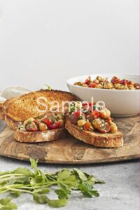 Marinated Chickpeas and Tomatoes - Set 4