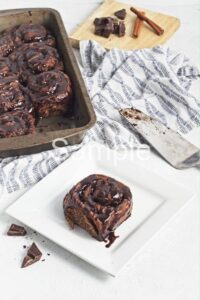 Vegan Chocolate Cinnamon Rolls - Set 1