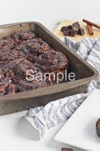 Vegan Chocolate Cinnamon Rolls - Set 1