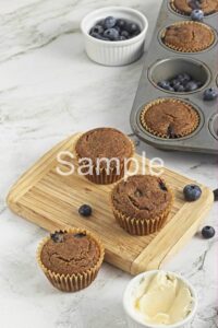 Vegan Blueberry Buckwheat Muffins - Set 2