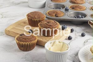 Vegan Blueberry Buckwheat Muffins - Set 2