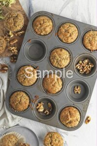 Vegan Zucchini Bread Muffins - Set 4