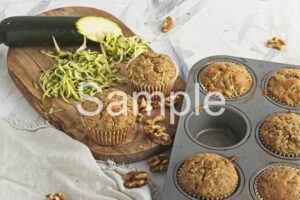 Vegan Zucchini Bread Muffins - Set 4