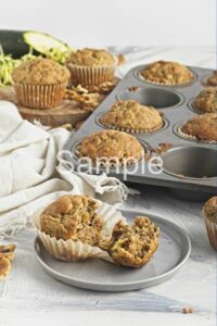 Vegan Zucchini Bread Muffins - Set 4