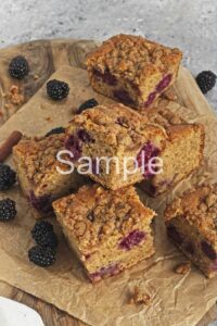 Vegan Blackberry Coffee Cake - Set 5