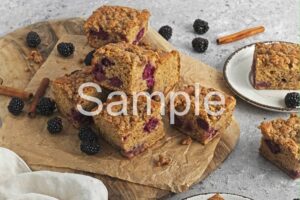 Vegan Blackberry Coffee Cake - Set 5