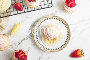 Strawberry Lemonade Cupcakes - Set 2