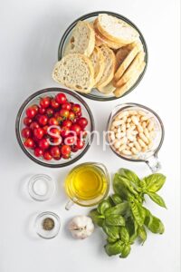 Roasted Tomato and White Bean Crostini - Set 2