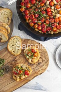 Roasted Tomato and White Bean Crostini - Set 3