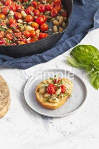 Roasted Tomato and White Bean Crostini - Set 3