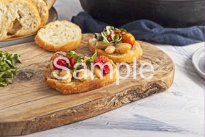 Roasted Tomato and White Bean Crostini - Set 3