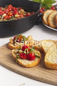 Roasted Tomato and White Bean Crostini - Set 4