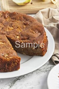 Vegan Apple Ginger Cake - Set 2