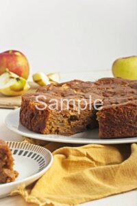 Vegan Apple Ginger Cake - Set 3