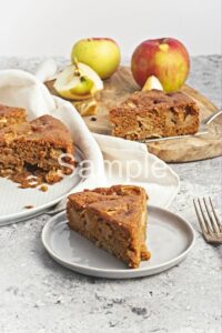 Vegan Apple Ginger Cake - Set 4