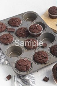 Vegan Chocolate Buckwheat Muffins - Set 1